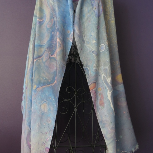 All Season Silk Modal Artist Designer Scarf Wrap - Inception - Picture 4 of 7